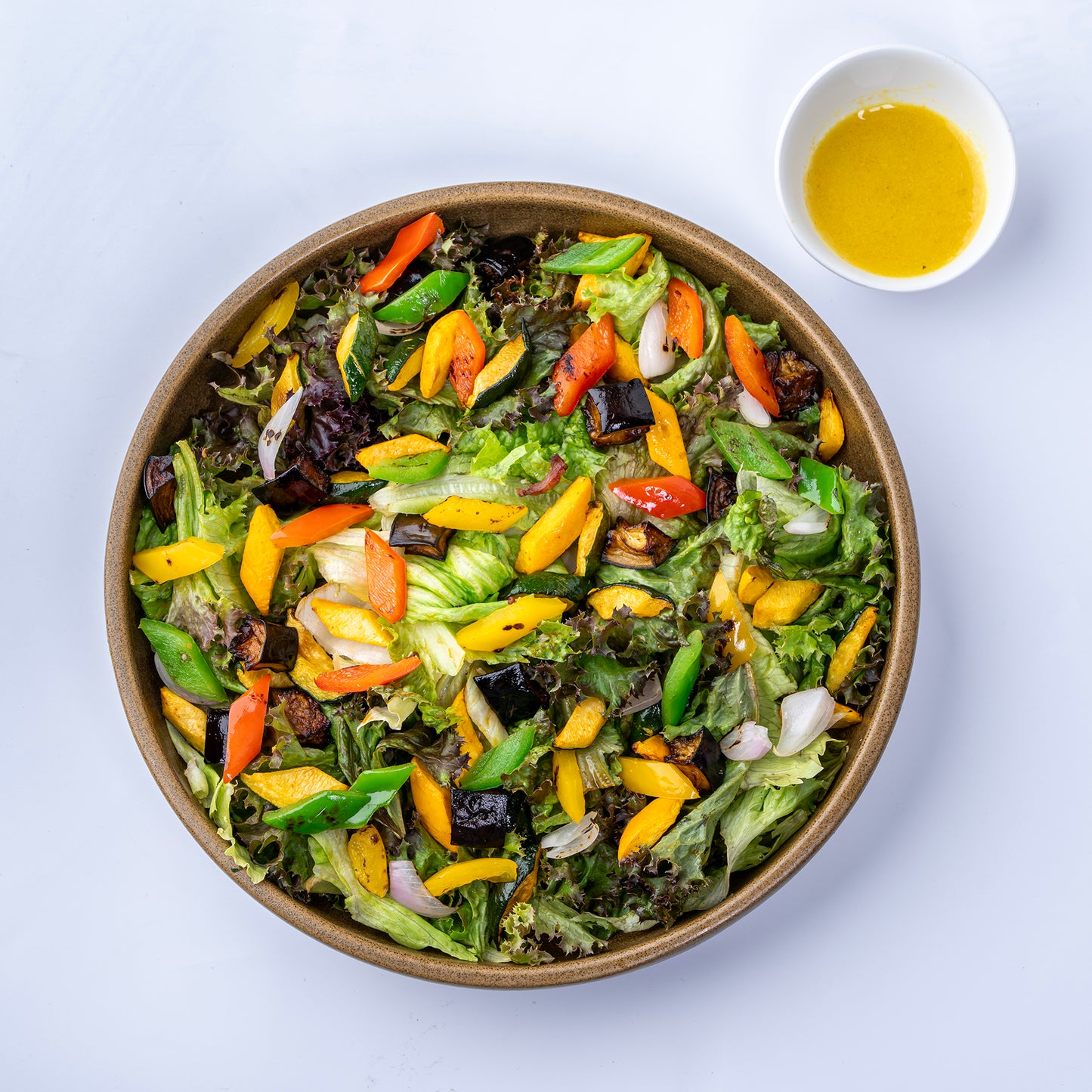 Mediterranean Roasted Vegetable Salad - 284 Kcal