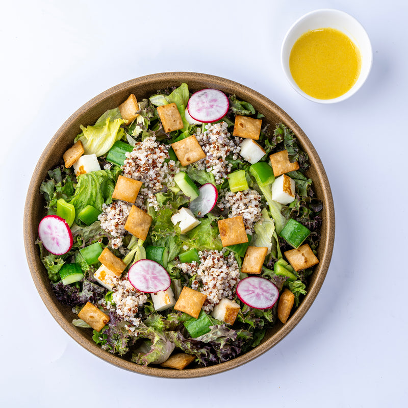 Halloumi Quinoa Fattoush Salad - 381 Kcal