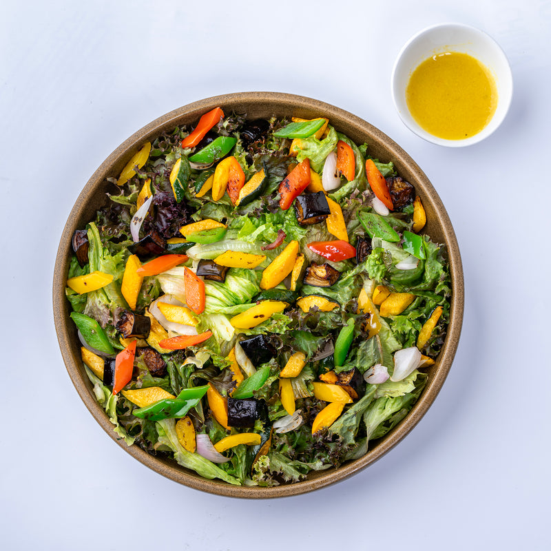 Mediterranean Roasted Vegetable Salad - 284 Kcal