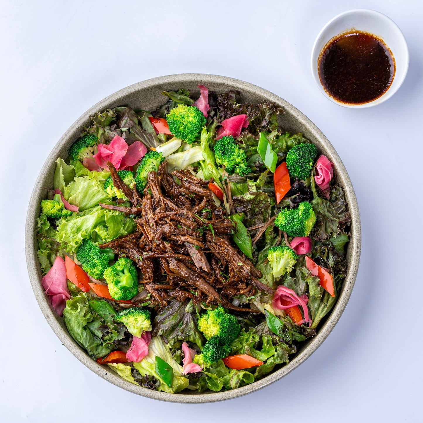 South Asian Broccoli & Pulled Beef Salad- 379 Kcal